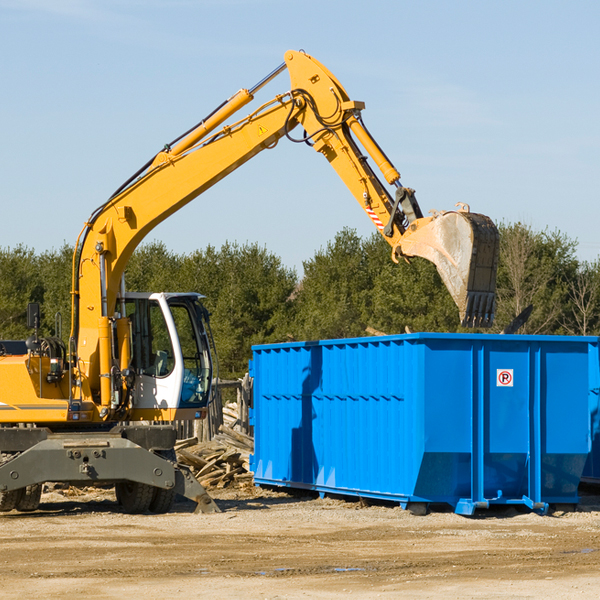 are there any restrictions on where a residential dumpster can be placed in Crab Orchard NE